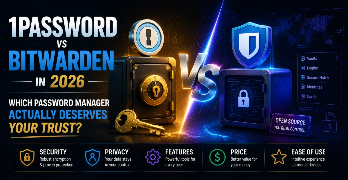 1Password vs Bitwarden in 2026: Which Password Manager Actually Deserves Your Trust?