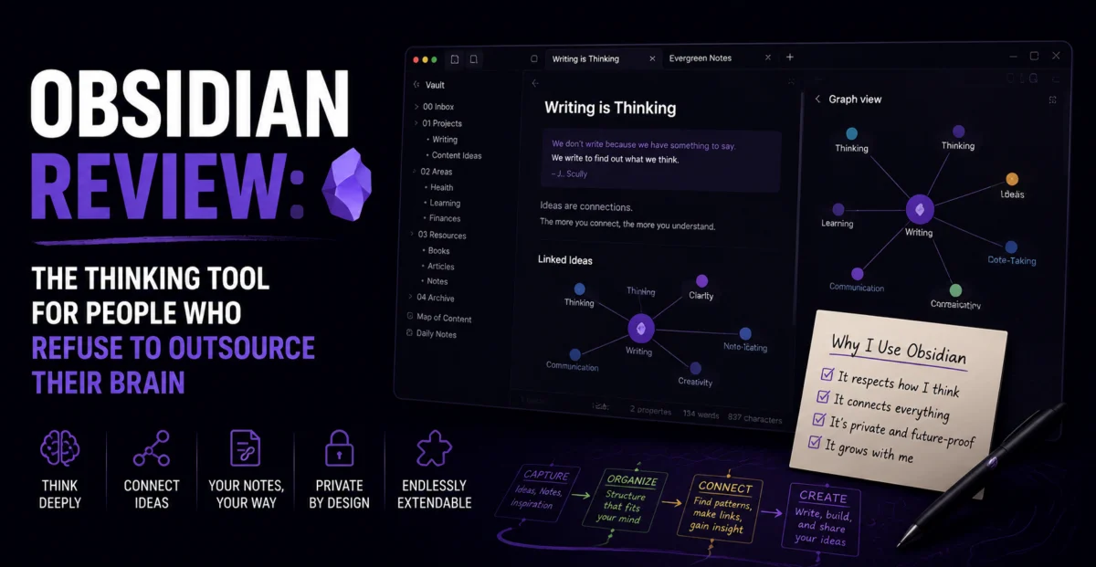 Obsidian Review: The Thinking Tool for People Who Refuse to Outsource Their Brain