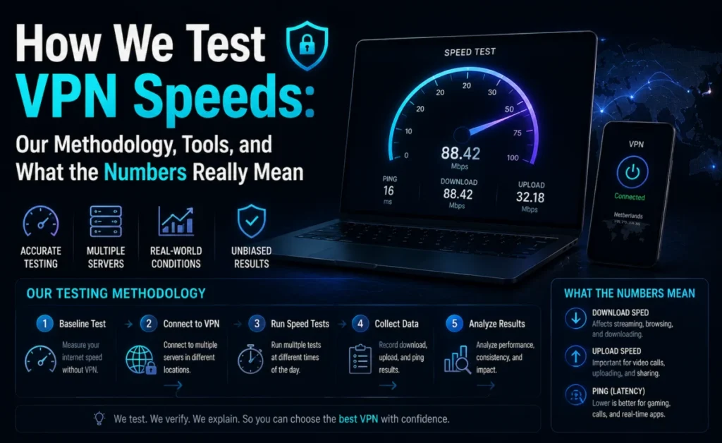 How We Test VPN Speeds: Our Methodology, Tools, and What the Numbers Really Mean