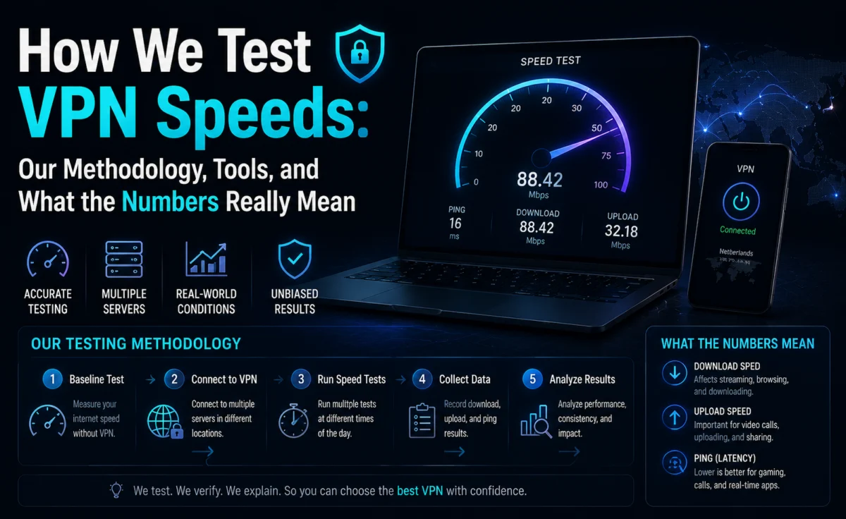 How We Test VPN Speeds: Our Methodology, Tools, and What the Numbers Really Mean